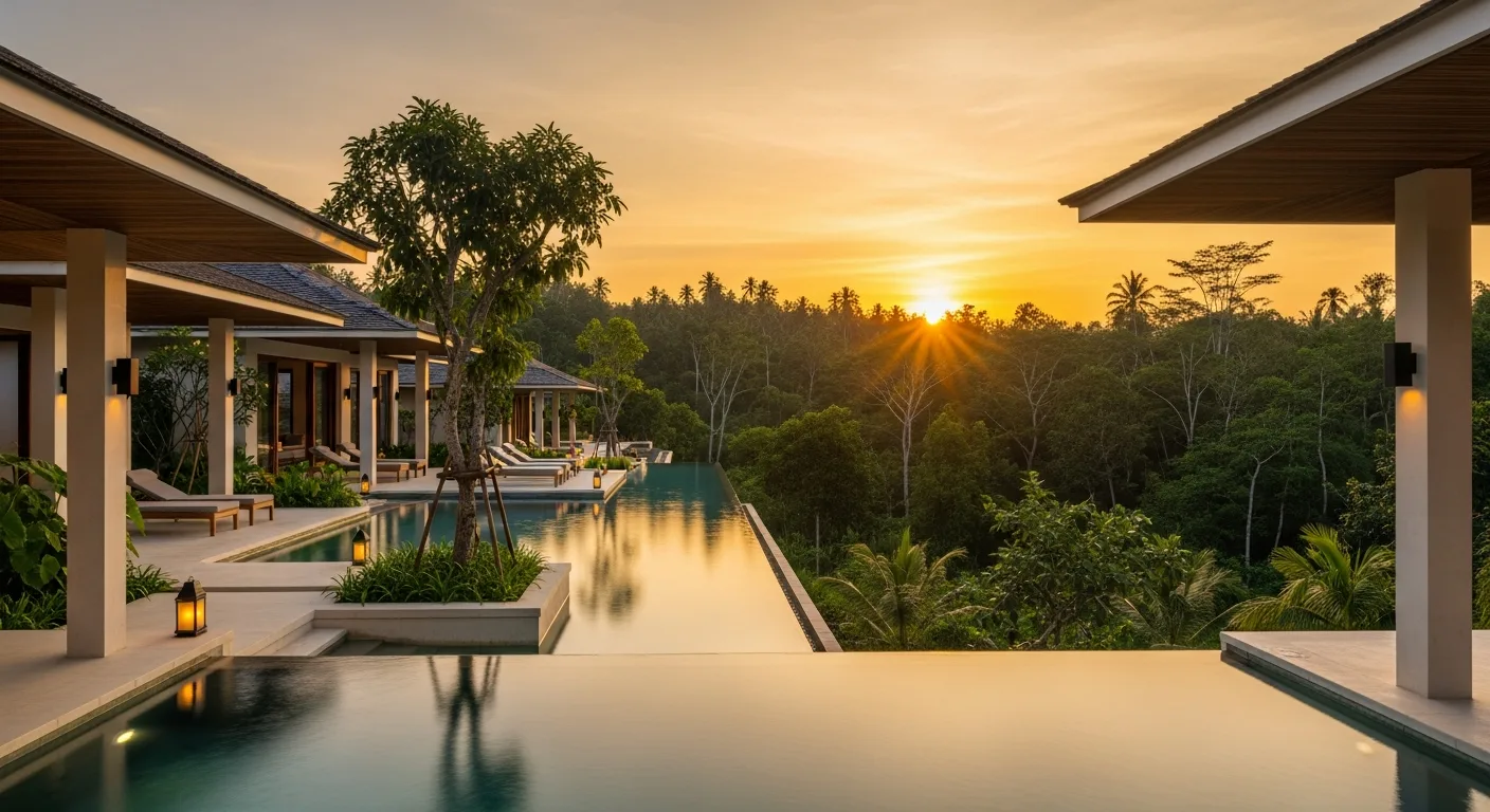 Luxury Asian villa resort